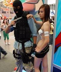被绑架的美女图片